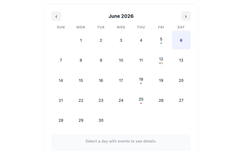 Event Calendar