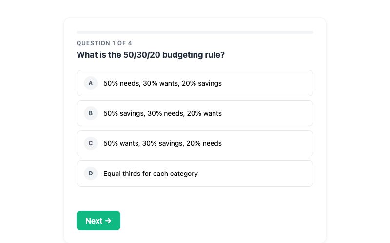 Financial Literacy Quiz