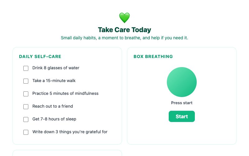 Mental Health Resources