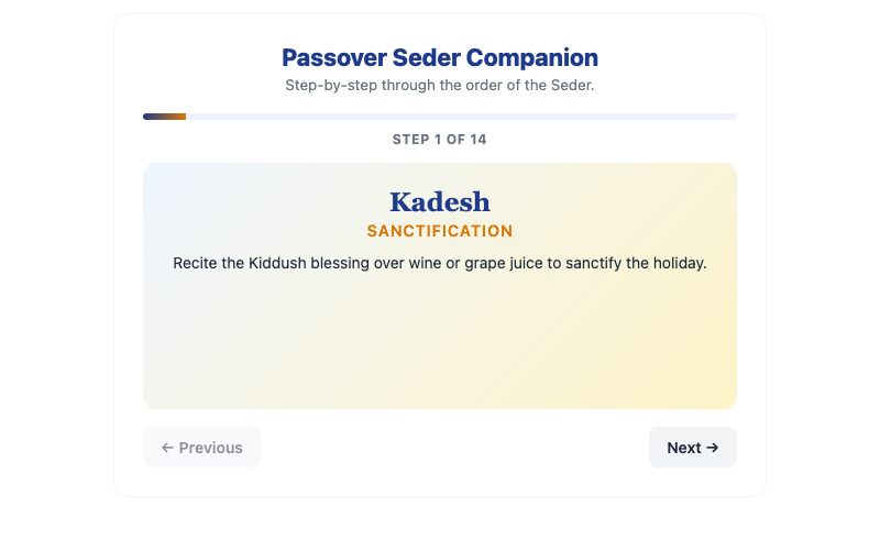 Passover Seder Companion