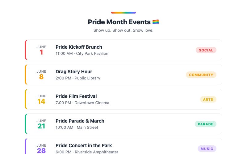 Pride Month Events