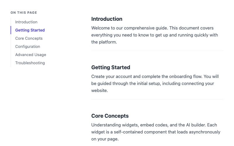 Table of Contents