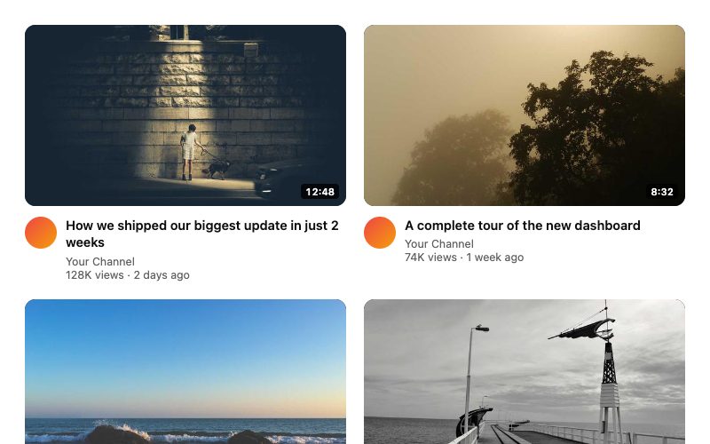 YouTube Feed